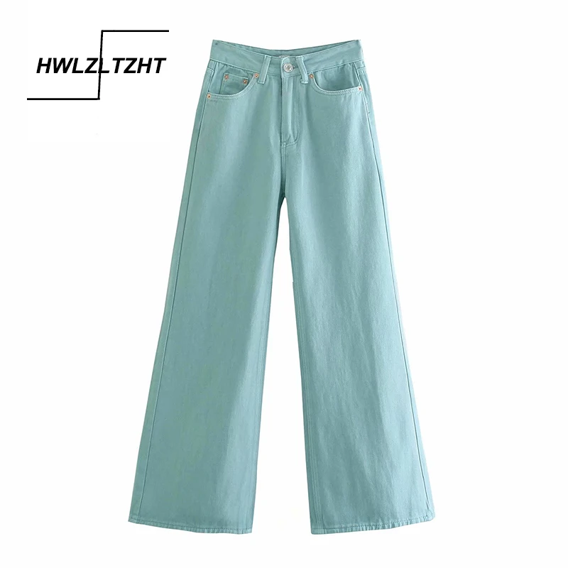 

HWLZLTZHT джинсовые брюки Для женщин с широкими штанинами, свободные джинсы с дырками на коленях; Высокая талия джинсы для девочек уличная джинс...