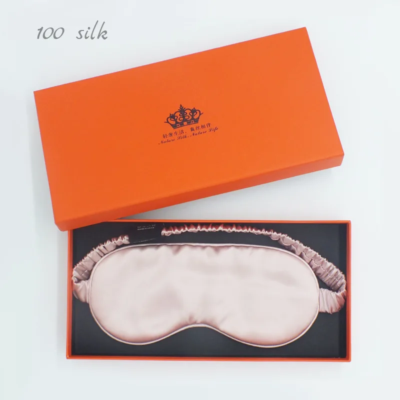 

Real Silk Sleep Eye Mask 22Momme Mulberry Silk Eyemask Shade Patch Comfortable Blindfolds For Women Men As Gift Box