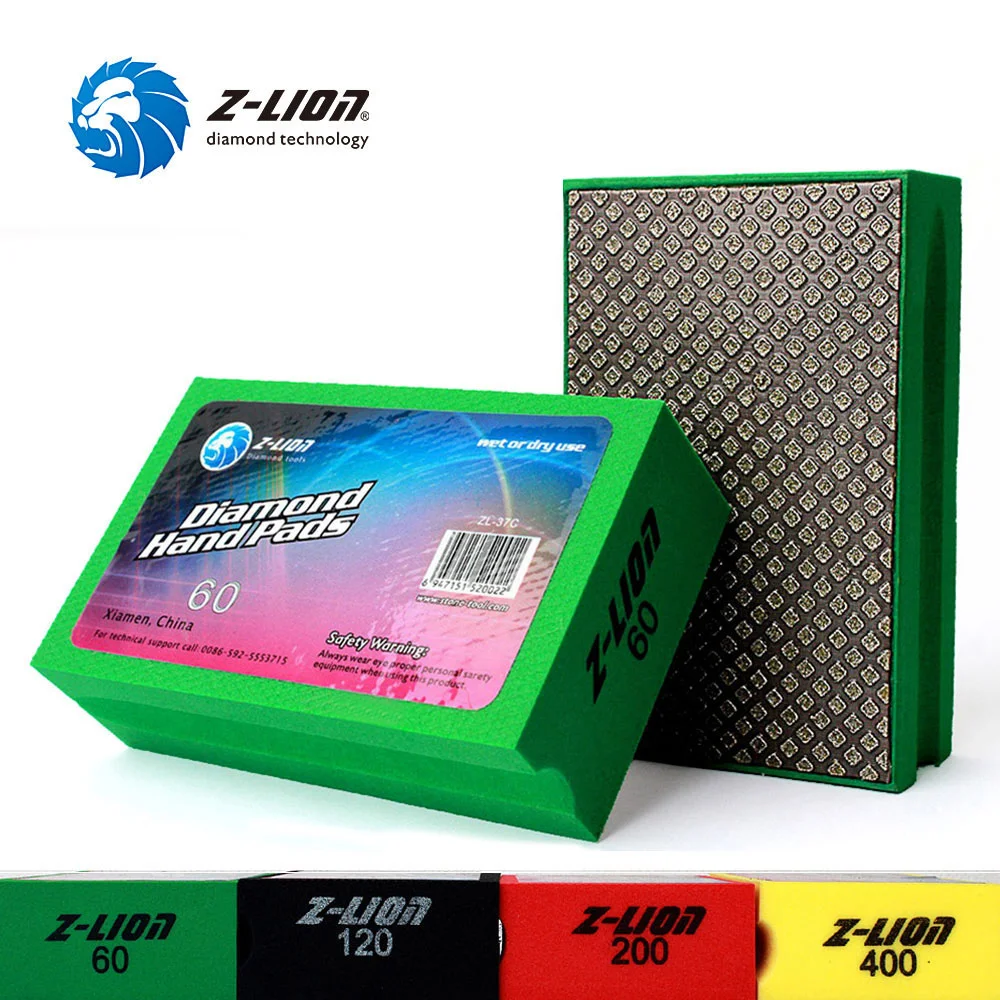 

Z-LION Diamond Hand Polishing Pad for Granite Marble Ceramic Glass Concrete Sanding Abrasive Pads