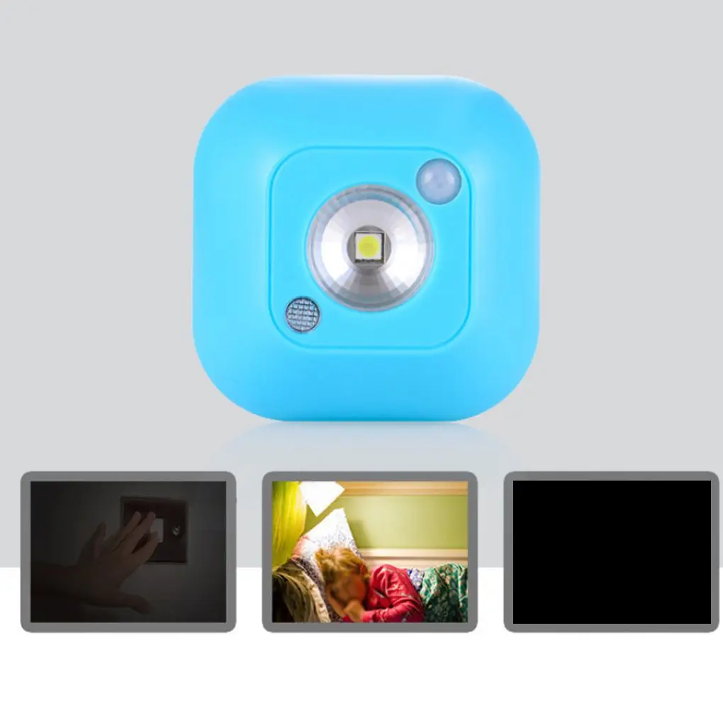 

Энергосберегающий мини беспроводной ночник на батарейках с датчиком движения, настенный светодиодный аварийный светильник для лестницы