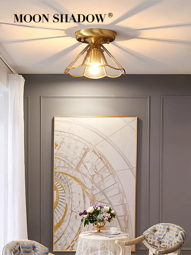 Потолочный светильник MOONSHADOW полностью латунный СВЕТОДИОДНЫЙ современный