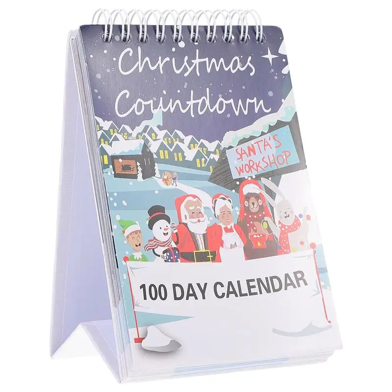 

Календарь с обратным отсчетом на Рождество, 1 шт., полезный настольный календарь, декоративный календарь