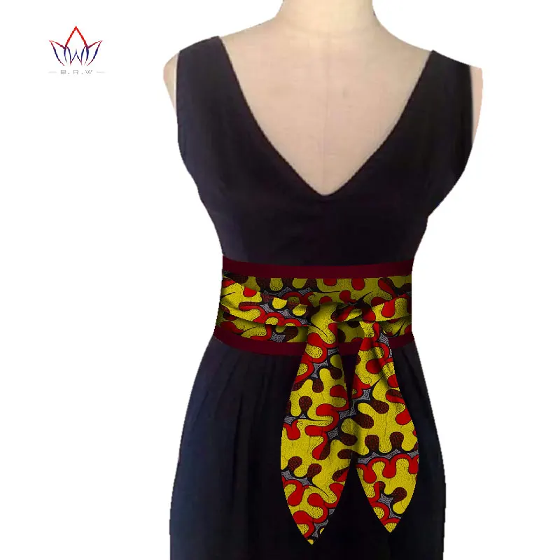 27 BRW Африканский принт Obi Ankara зеленый желтый баска пояс кнопки юбки для женщин подарок ручной работы ремень аксессуар WYB268 - Окраска металла: 27