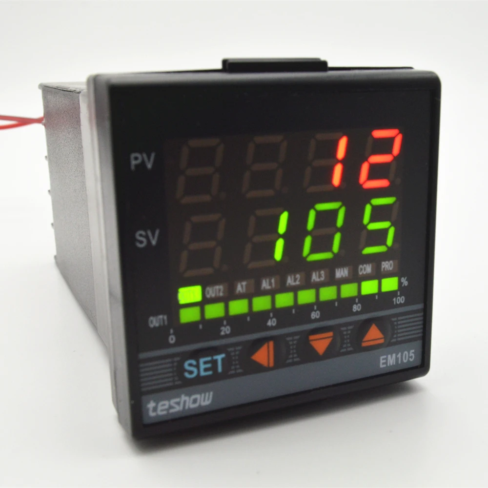 Светодиодный интеллектуальный цифровой ПИД-регулятор температуры TESHOW EM105/TS81E
