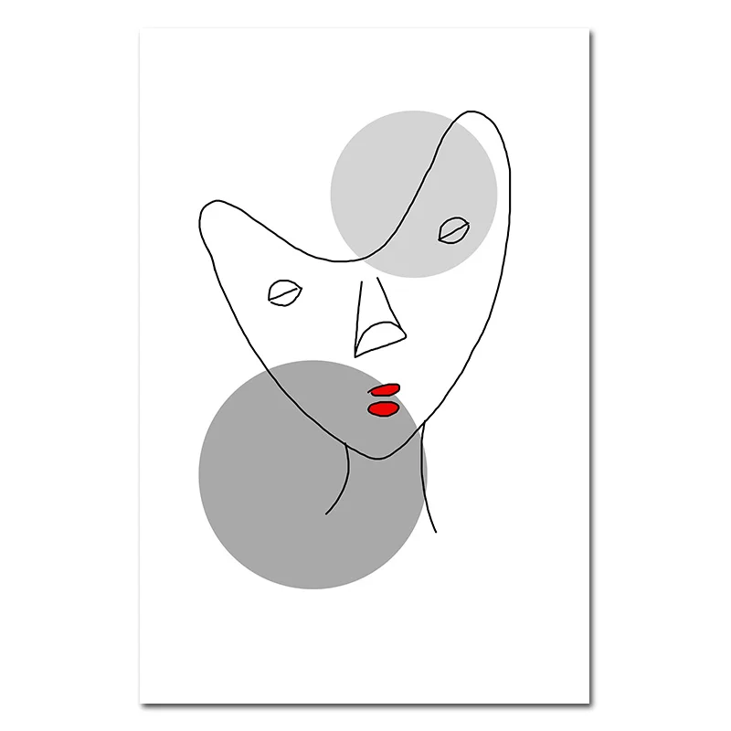 Настенный абстрактный постер в скандинавском стиле Картина на холсте для