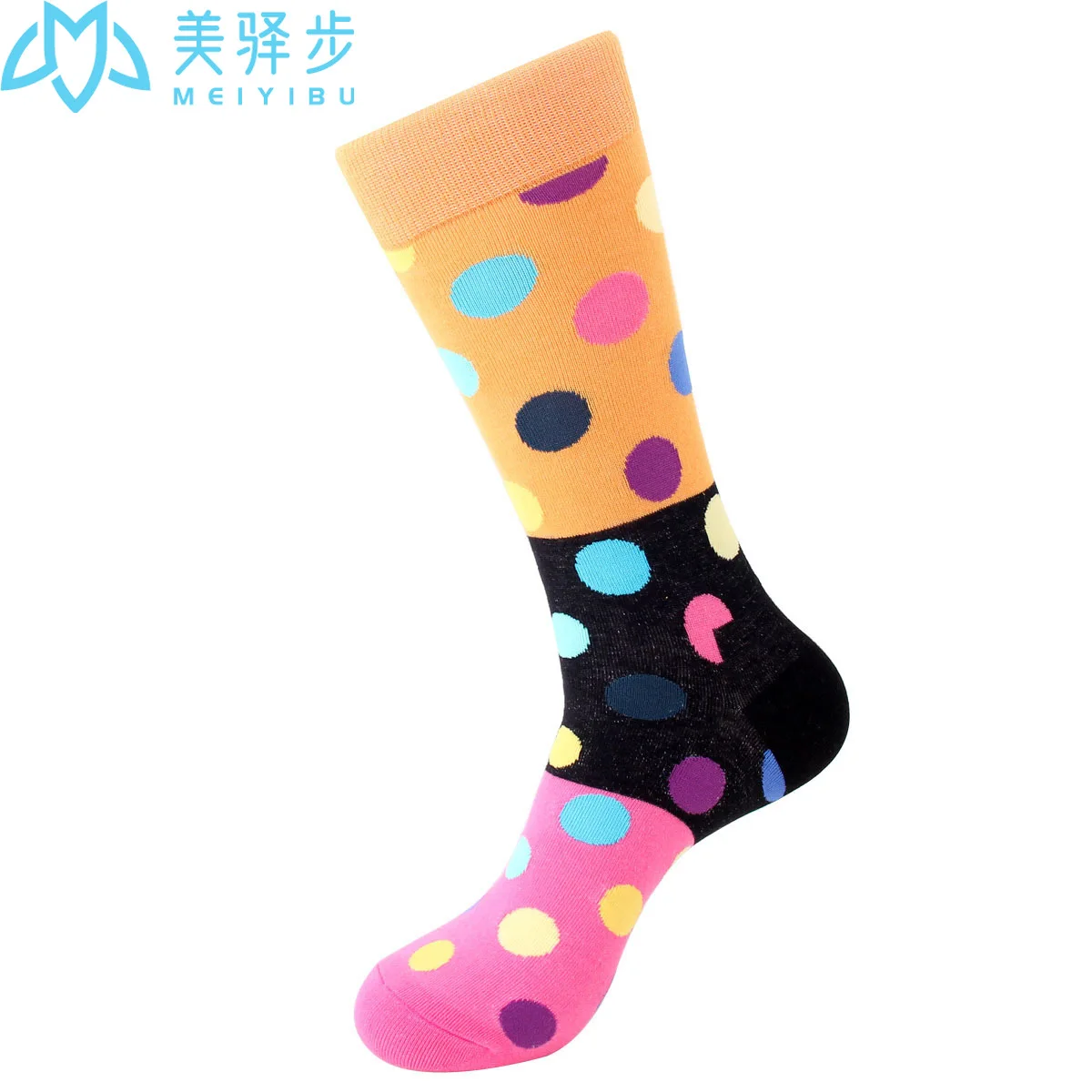 12 Pairs Per Set New Big Dot Fashion Men's Stockings Breathable Hip-Hop Street Socks Happy Socks Wholesale