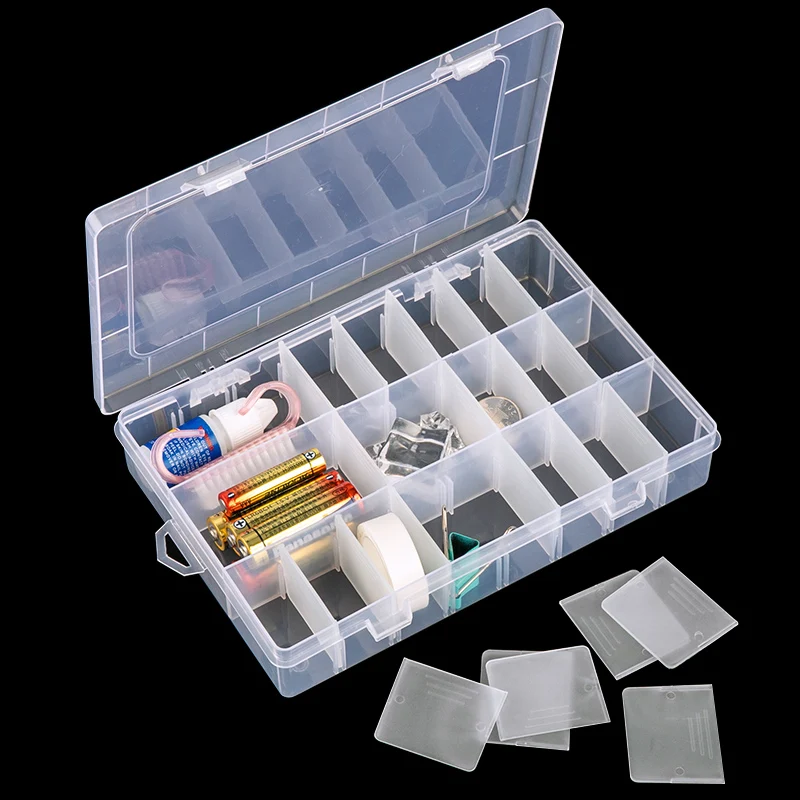 контейнер Регулируемый Пластик ящик для хранения ювелирных изделий серьги из