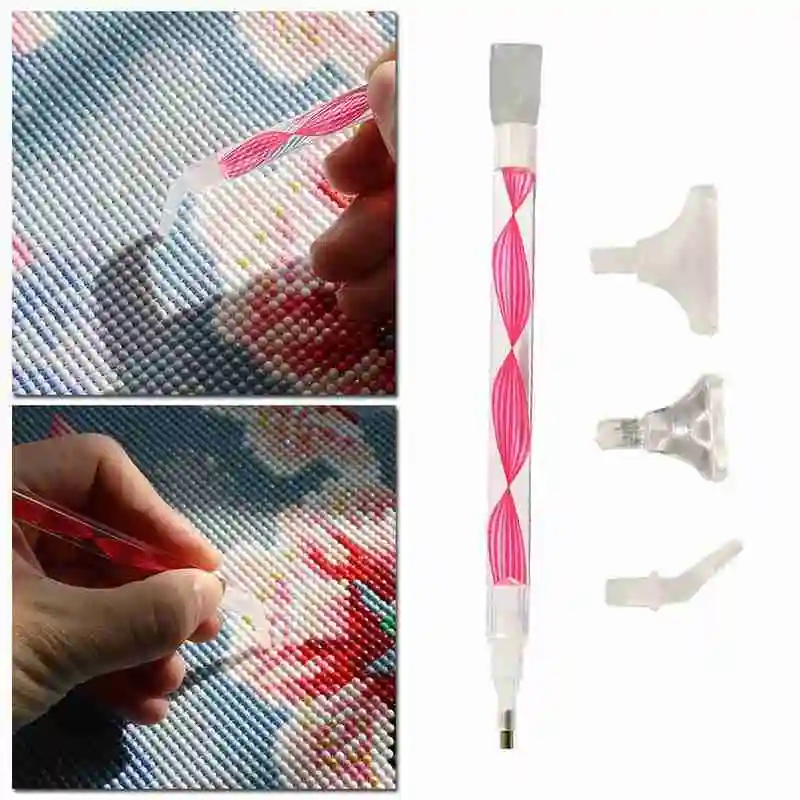 

Resin Gemstone 5D Point Drill Pen Crafts DIY Embroidery Cross Sewing Stitch Accessories P7X7