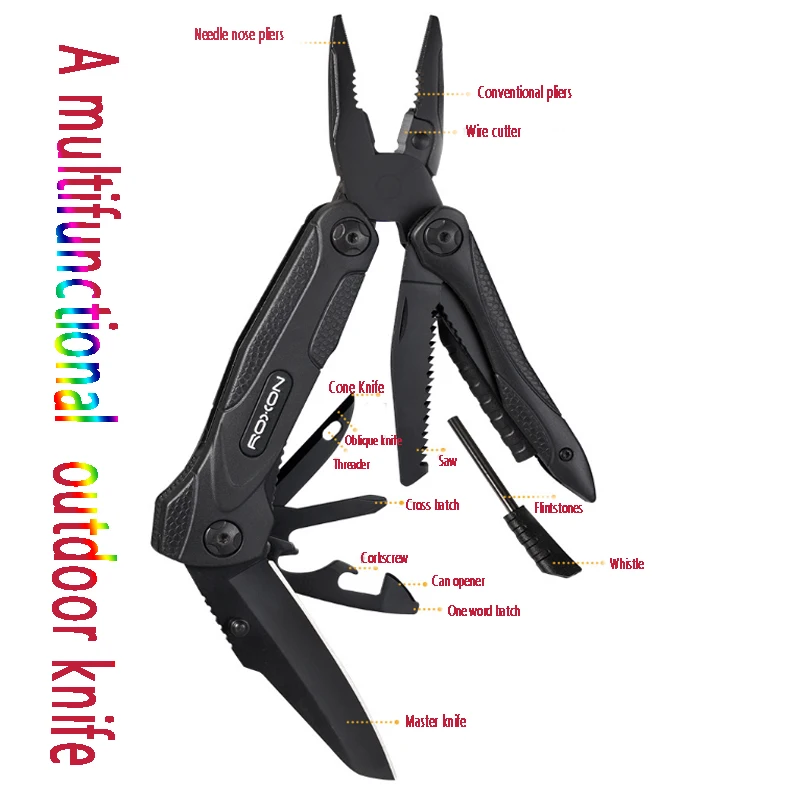 

New Multitool Folding Knife Pliers CM1349 14 in 1 outdoor survival knives multi tools hunting camping equipment edc Whisle