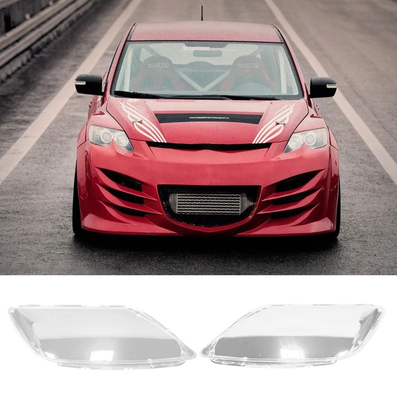 

Car Front Lamp Shade Lamp Headlight Mask Headlights Shell Lampshade Cover for Mazda CX-7 2007-2013
