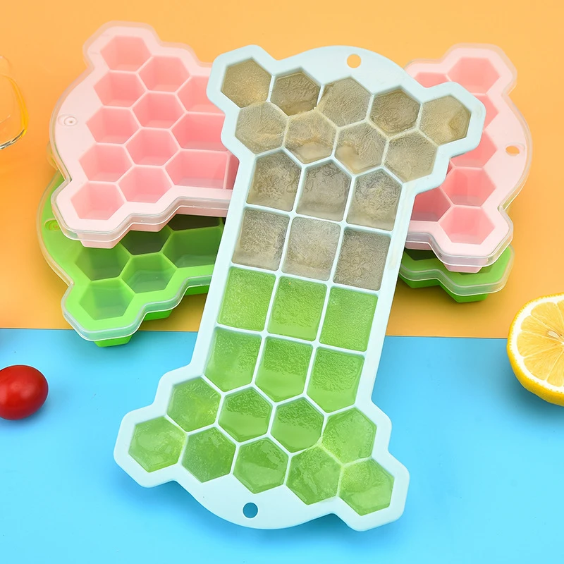 

30 Grid Honeycomb Ice Cube DIY Silicone Ice Grid Stackable Honeycomb Mold Ice Box Kitchen Ice Cube Mold Drinks Molds