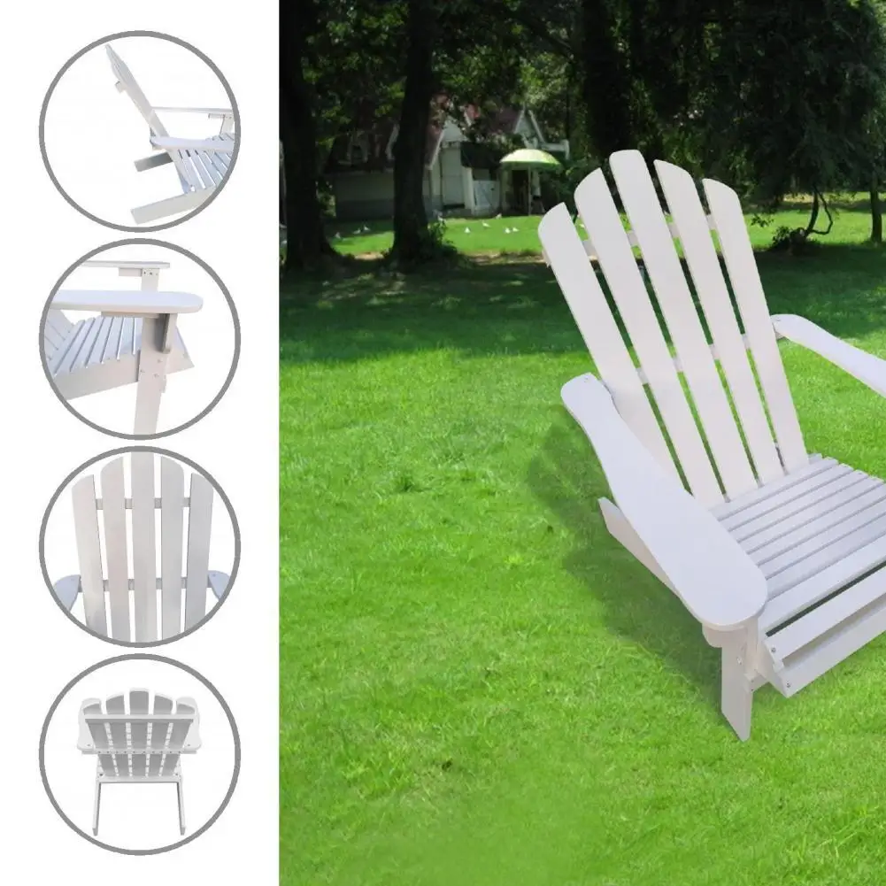

Anti-rust 1 Set Exquisite Stable Wide Armrest Chaise Longue Eco-friendly Outdoor Chair Durable for Families