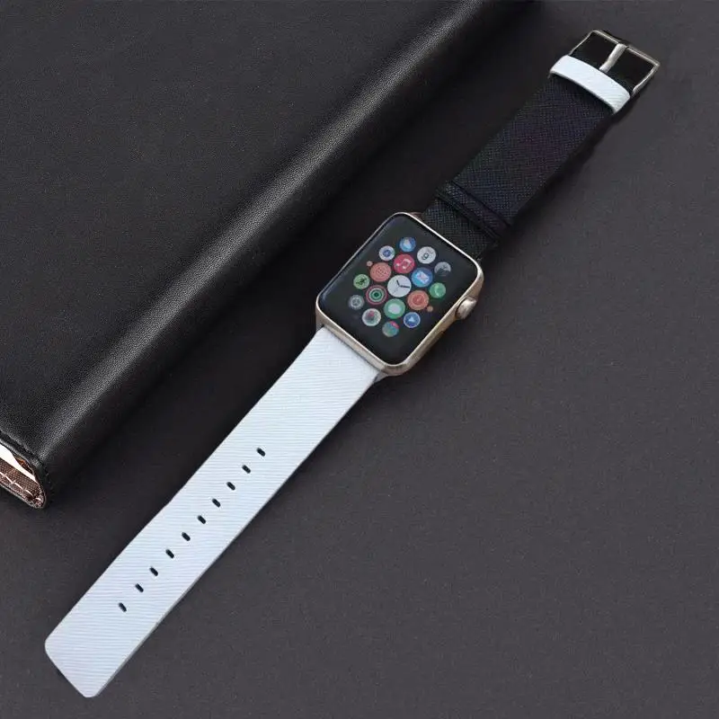 Новейший модный ремешок для apple watch 42 мм 38 40 44 спортивный iwatch 4 3 2 1 кожаный 5|Ремешки
