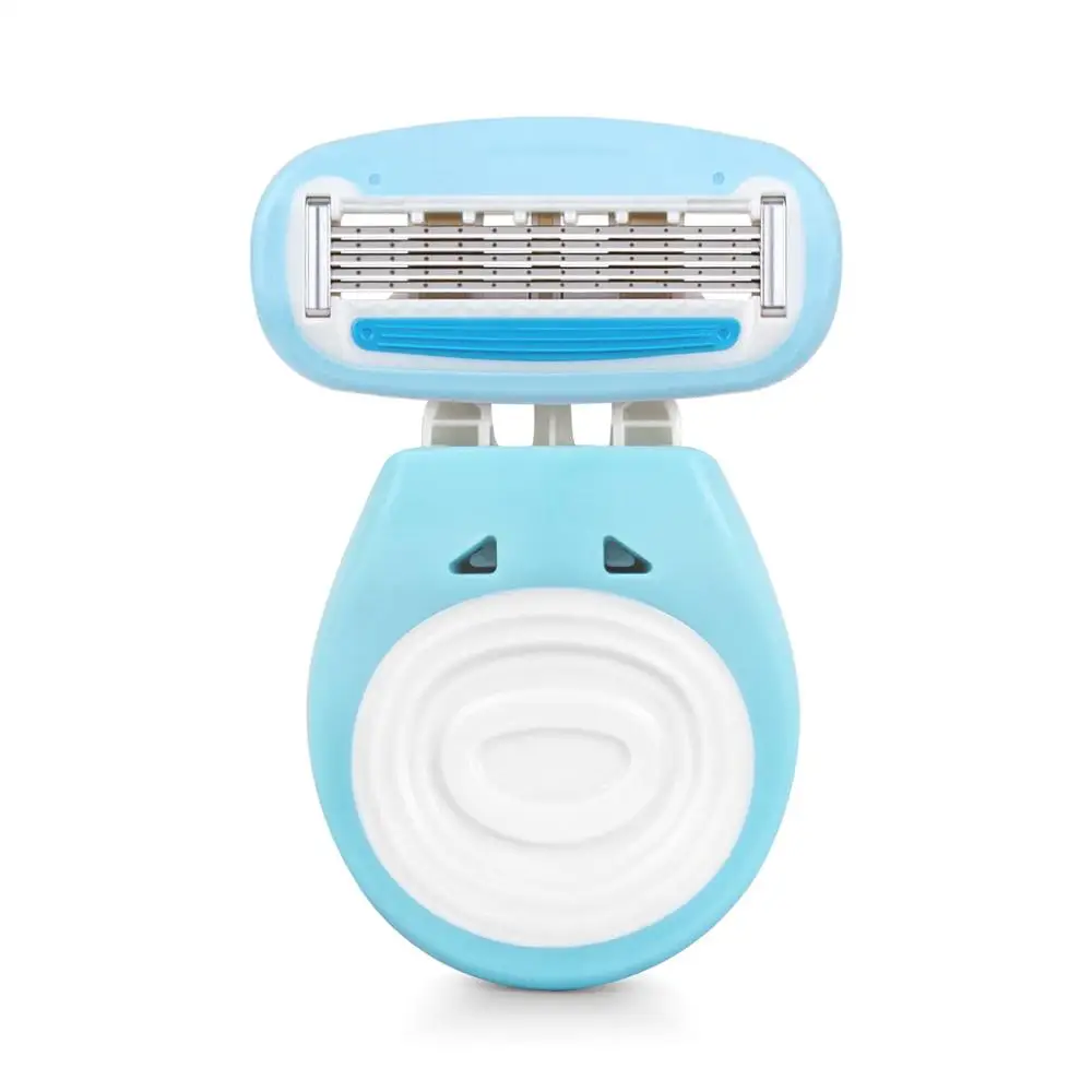 Фото Бритва Женская QSHAVE, портативная, с 5-слойным лезвием, с чехлом №1