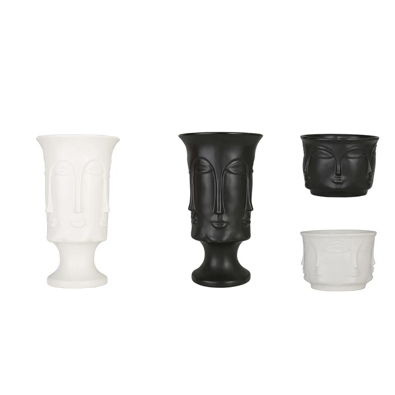 Скандинавский простой многофункциональный керамический горшок для цветов