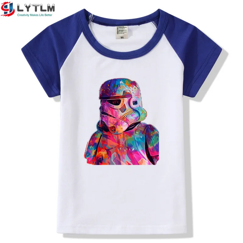 LYTLM/топы для маленьких девочек, детская одежда с Дартом Вейдером, футболки для мальчиков, Детская футболка vetement enfant fille, Звездные войны, Дарт Вейдер, Детская футболка для мальчиков
