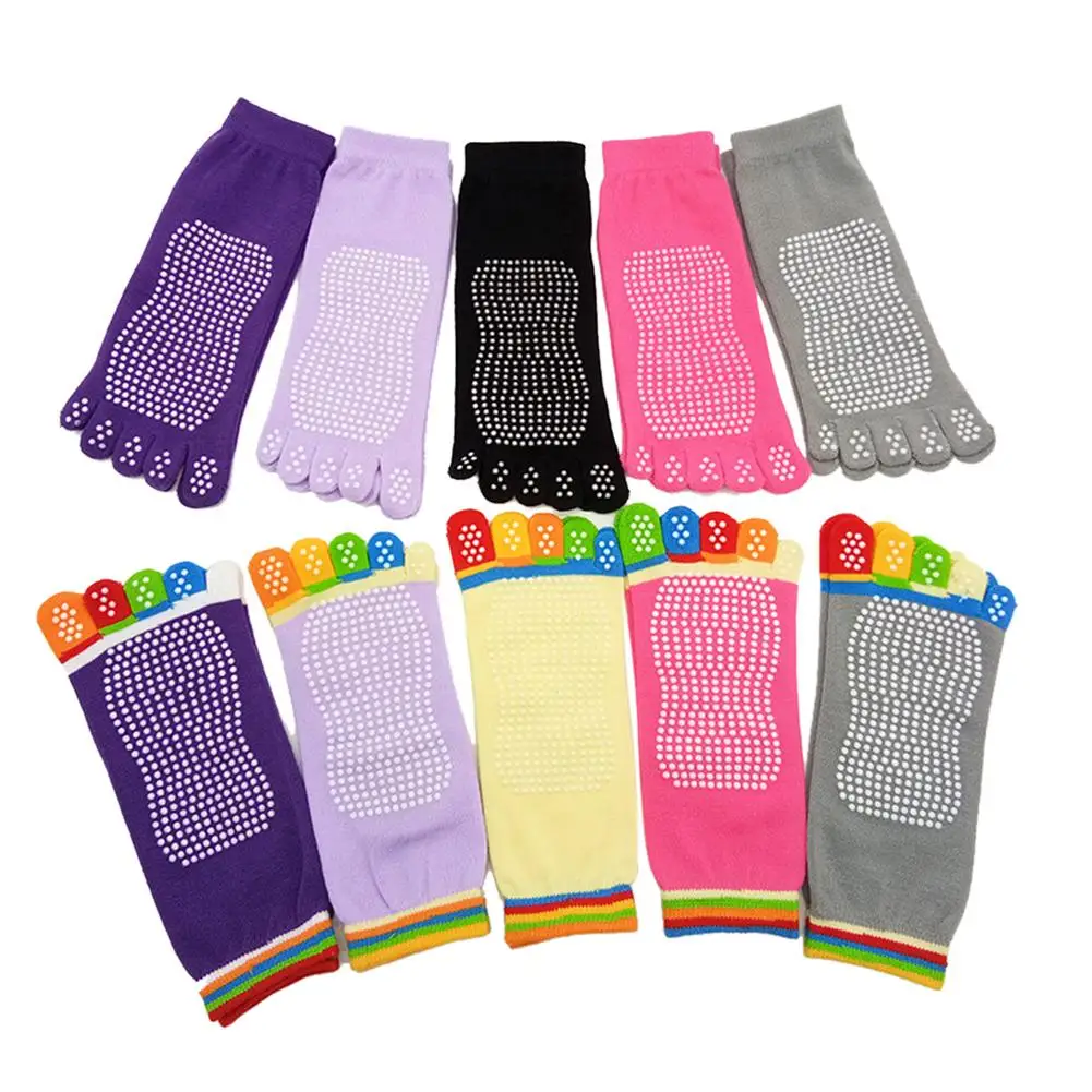 Носки для йоги нескользящие хлопковые носки женские спорта мягкие удобные