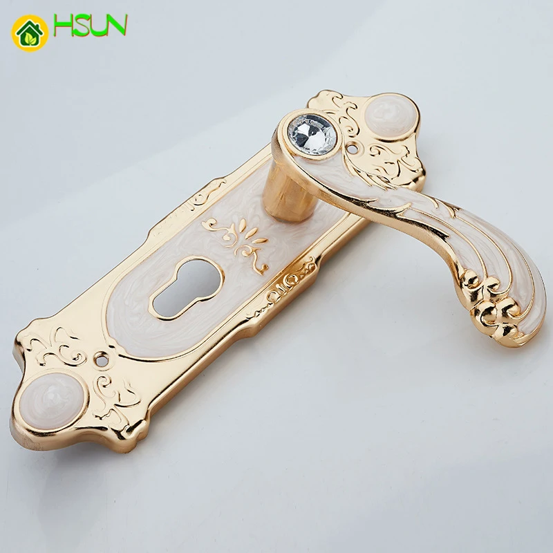 Внутренняя дверная ручка замок для спальни европейские антикварные деревянные