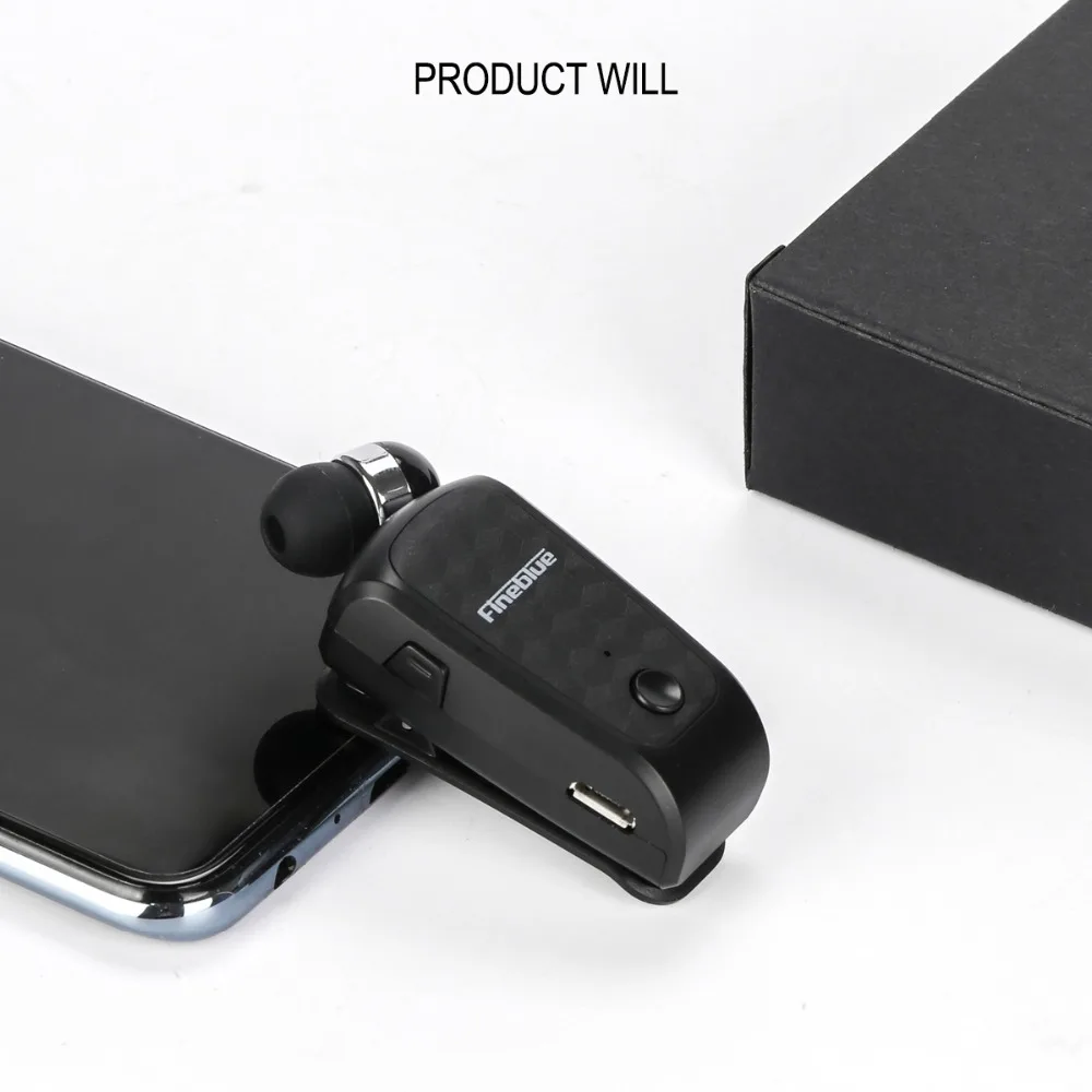 Fineblue FQ-10 Bluetooth 5,0 беспроводной наушник головка телефон кабель Выдвижной наушник музыкальная система с зажимом гарнитура Hands-free микрофон