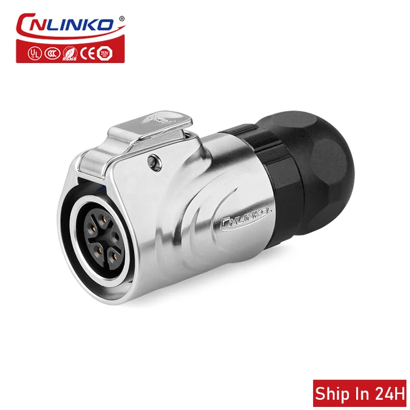 

Cnlinko LP M16 Metal 5pin Aviation Waterproof Power Connector Soldering Male Female Socket Plug for Industrial Medical LED Video