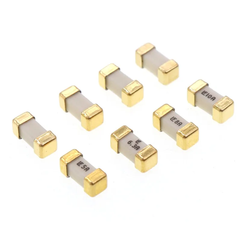 10PCS/LOT Gold foot 1808 125V 0451 SMD Fast blow Fuse 1A 2A 3A 4A 5A 6.3A 7A 8A 10A ultra-rapid fuses new original Gepyun - купить по