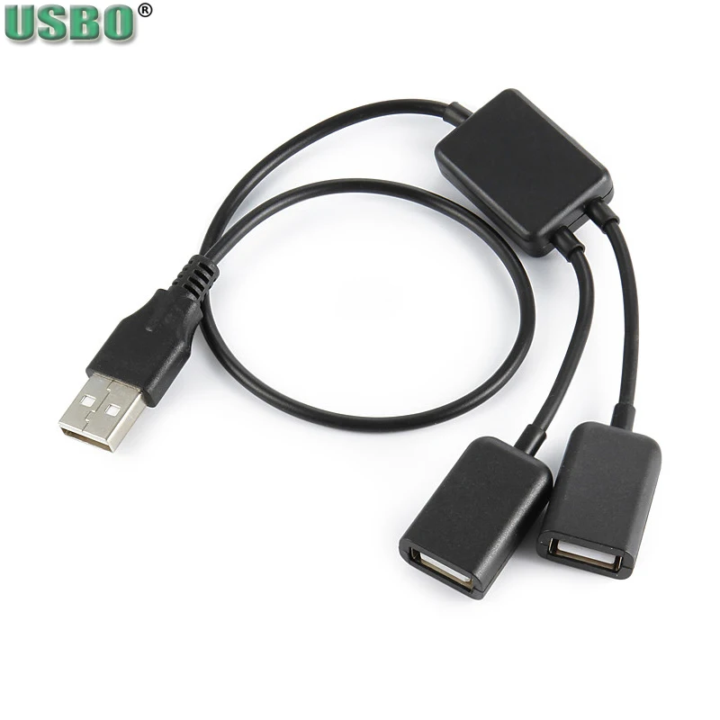 30 см настольная клавиатура и мышь для ноутбука USB2.0 HUB Male 1 на 2 Female удлинитель