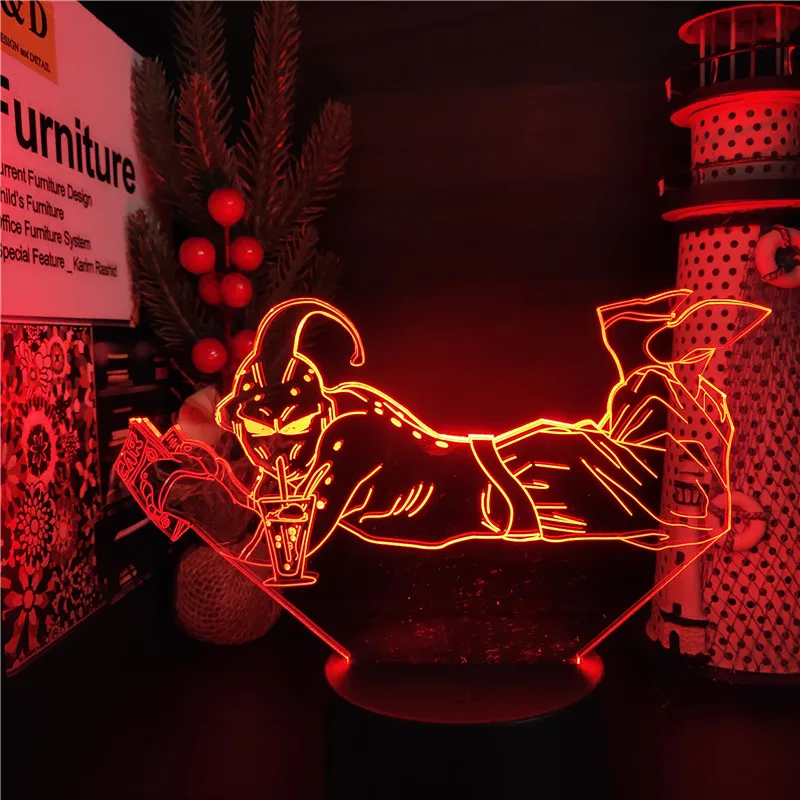 Светодиодный ночник с аниме Драконий жемчуг Z Забавный светильник со