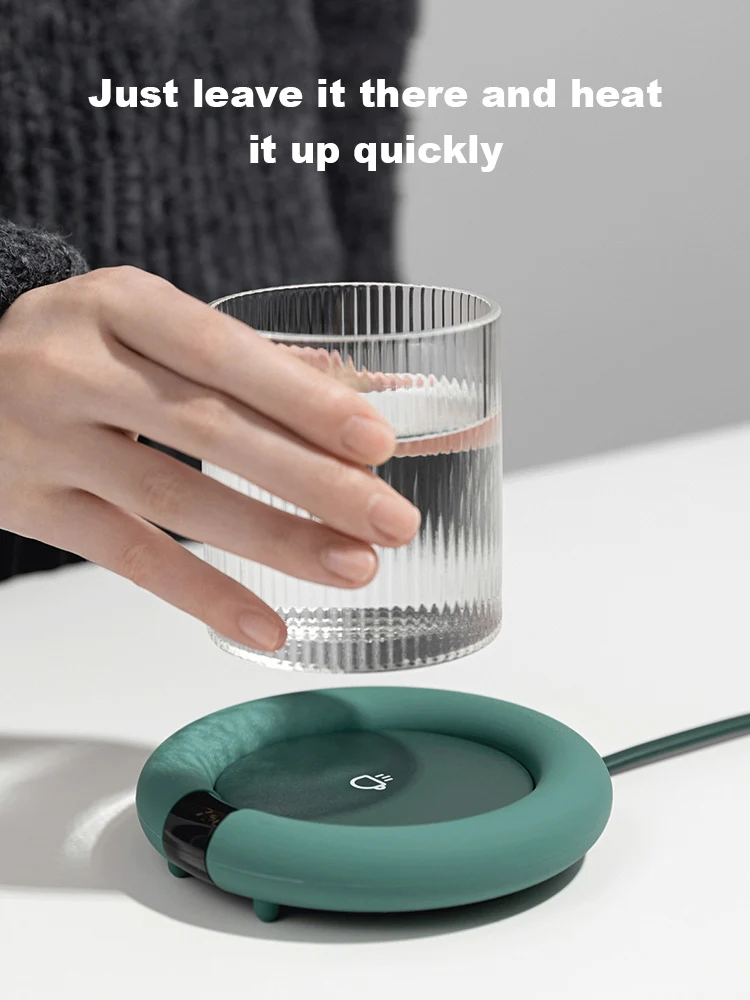 

Coffee Mug Warmer for Home Desk Electric Beverage Cup Warmer Heating Coasters Plate Pad for Cocoa Tea Water Milk Pink Rabbit