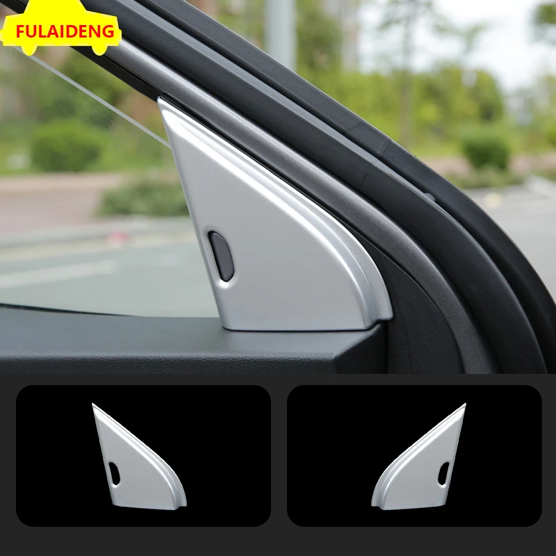 2pcs For Nissan Kicks 2017-2020 ABS Carbon Fiber Interior Front Triangle A column Window Cover Trim Decorative sequins | Автомобили и
