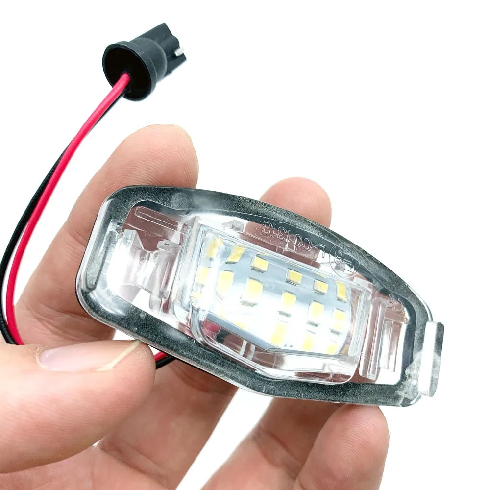 For Honda Odyssey Legend Accord Civic 7 8 9 City 4 MR-V 2 Pcs Led Car Number Lamp Assembly Auto License Plate Light Luces