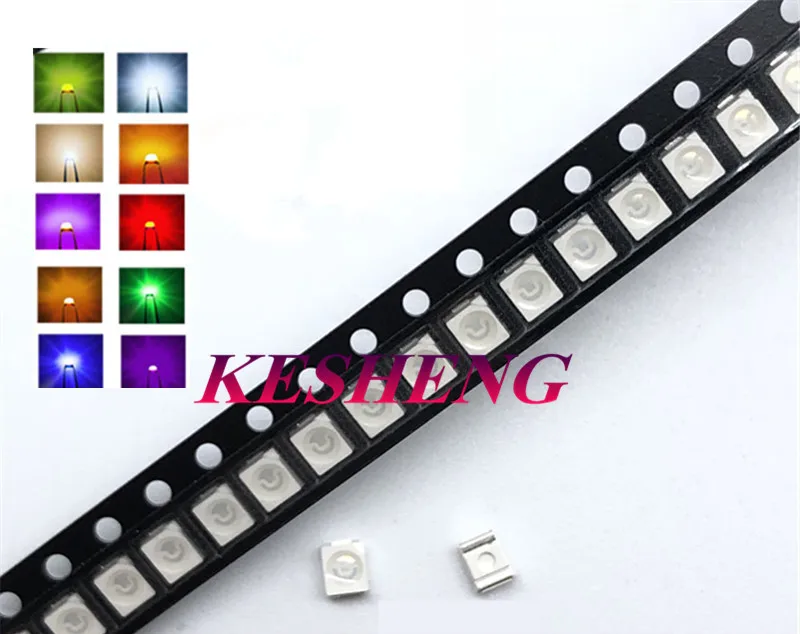 2000pcs/lot SMD LED Diodes 3528 1210 Diode Diodo Kit Green RED WARM White ICE Blue Yellow Pink Purple-UV Orange rgb | Лампы и