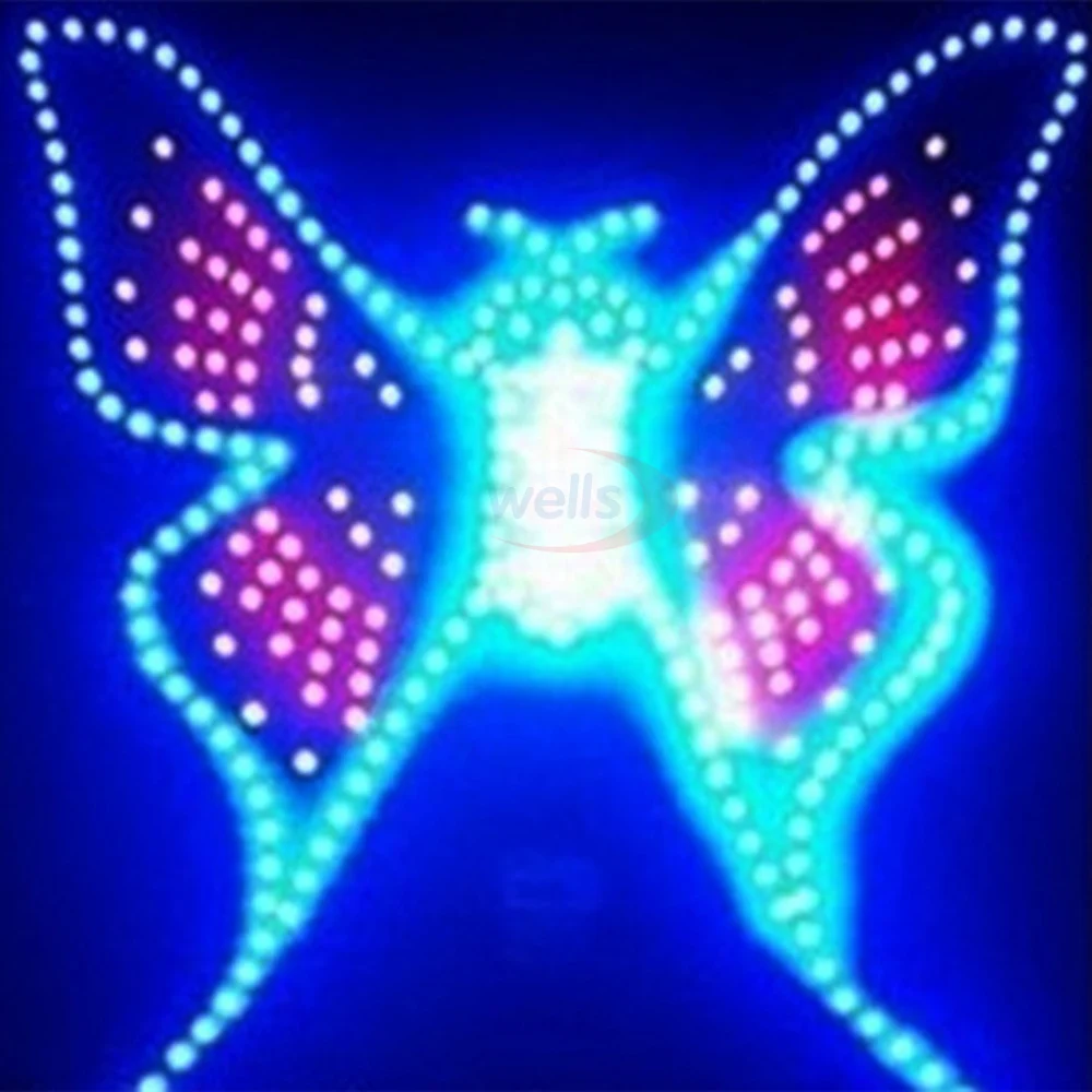 Полноцветный панельный экран WS2812B 5 в постоянного тока 8*8/16*16/8*32 пикселей 5050 RGB 256