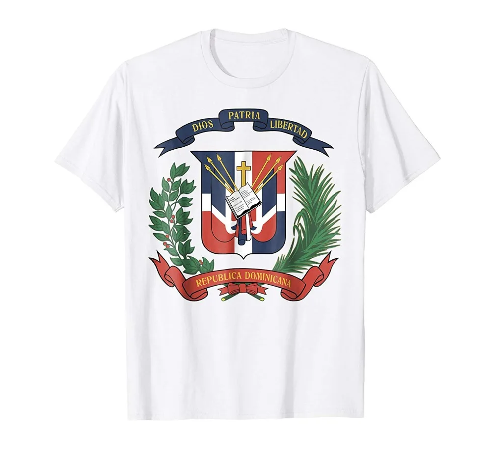 Ropa Dominican Coat of Arms T-Shirt Tee Tees T Shirt Tshirt Brand Clothing 2020 Male Harajuku Top Fitness Funny | Мужская одежда