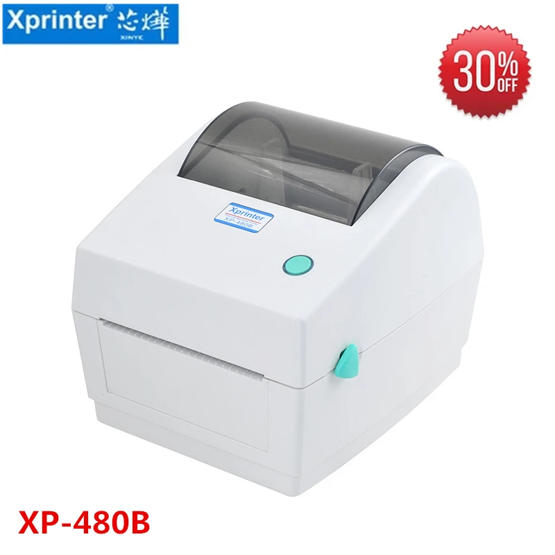 Принтер для этикеток Xprinter, 25-100 мм, термопринтер для этикеток, термопринтер для супермаркетов с поддержкой нескольких языков