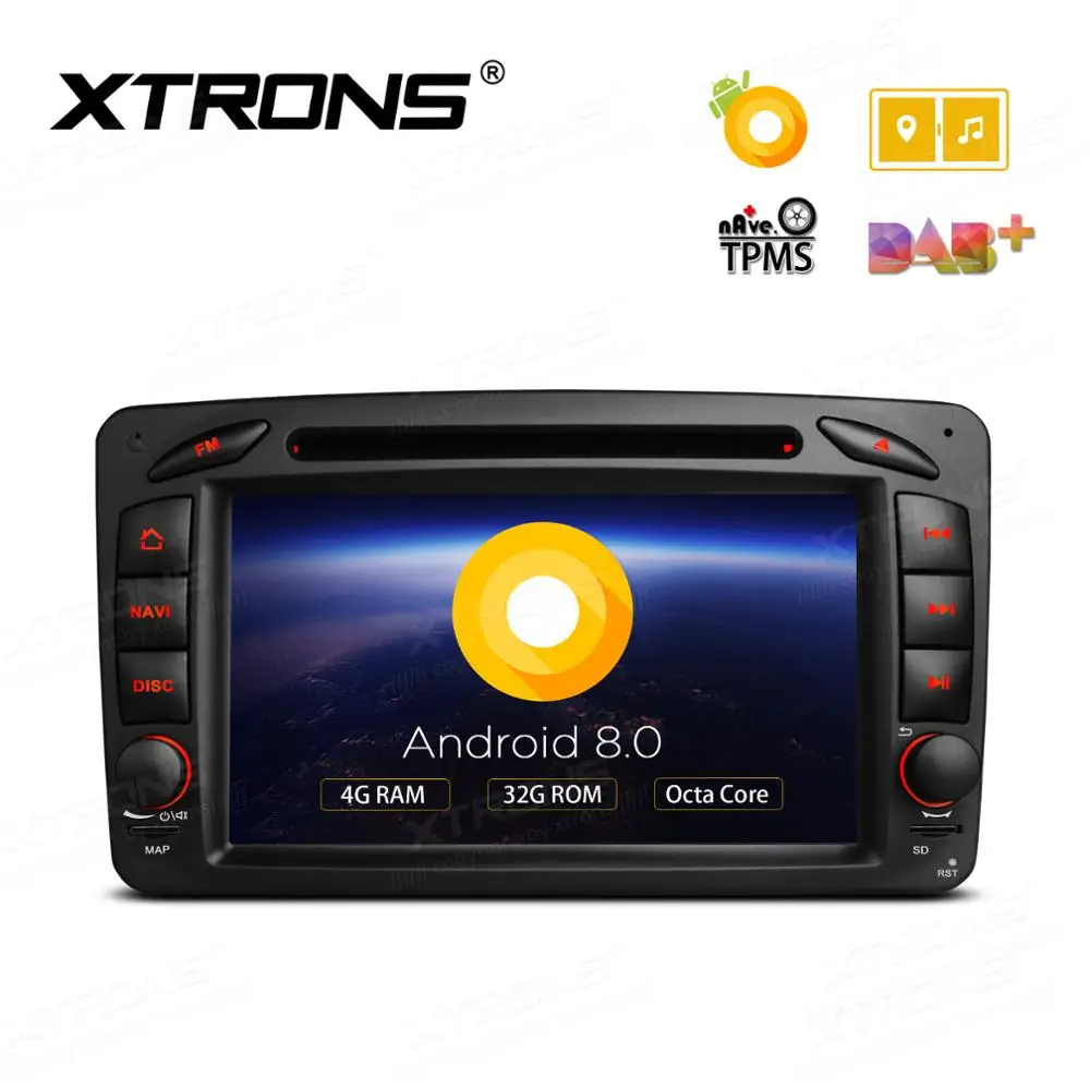 Автомобильный DVD-плеер XTRONS 7-дюймовый экран Восьмиядерный процессор Android 8 0 радио