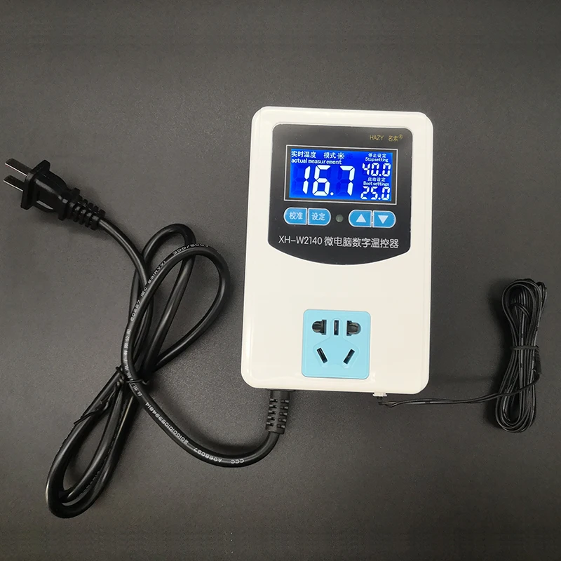 Термостат с датчиком и разъемом питания ЖК-дисплей 1500 Вт/2200 Вт |