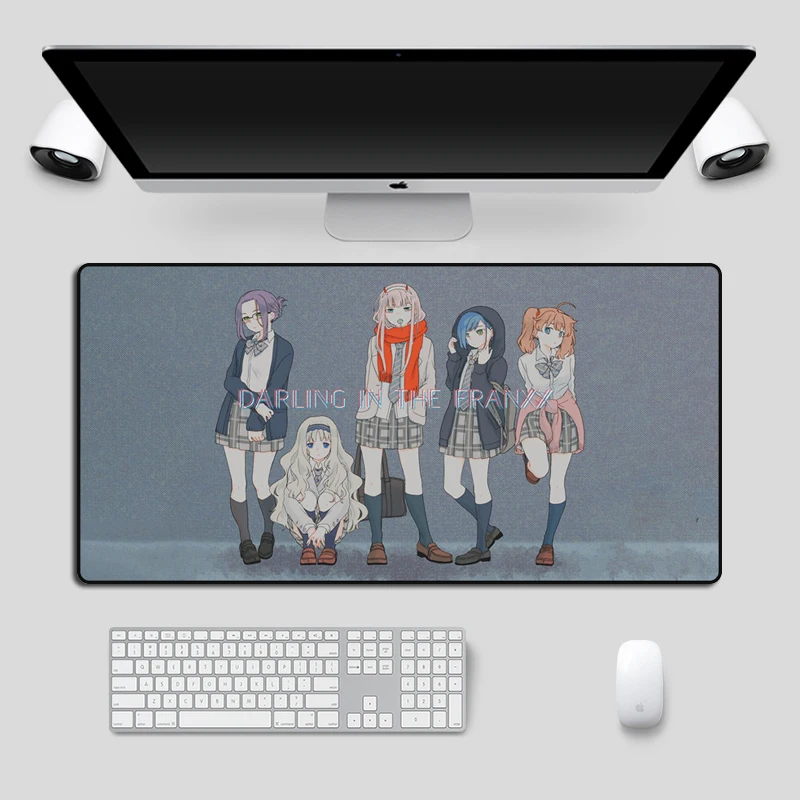 

Japan Anime Darling in the FranXX Large Mousepad Gamer Locking Edge 60x30cm Large Keyboard pad Computer Laptop Desk Mat