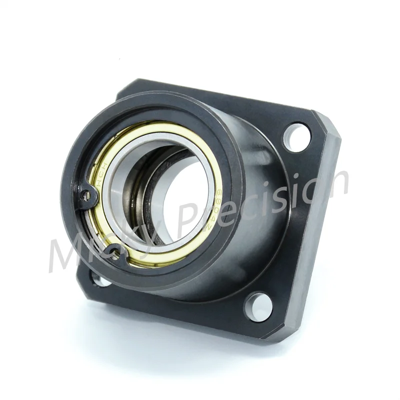 

Square Type Bearings Housing Carbon Steel Flange Double Bearings Bearing Seat with Buckle Inner Diameter 3-50mm