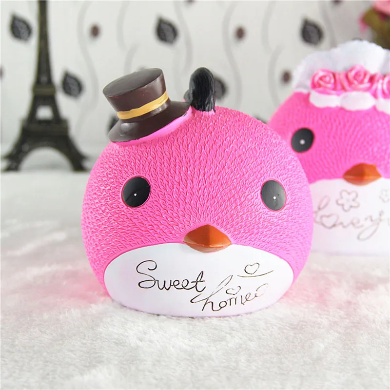 Копилка креативная копилка сберегательная монета птица из смолы мультяшная