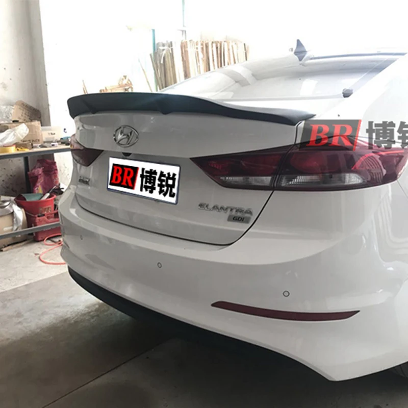 Автомобильный Стайлинг R стиль блеск углеродного волокна/FRP спойлер заднего