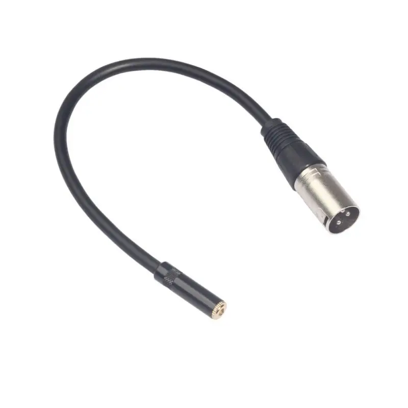 Newest 0.3 Meter Audio Cable 3.5mm 3 Pole Female To XLR Pin Male Stereo Cord For MP3 Smartphone Amp Computer Speakers | Электроника