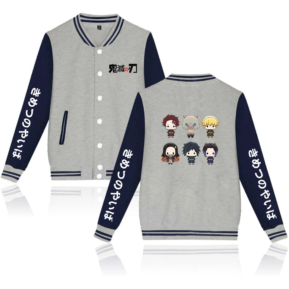 

Baseball Jacket Men's Jackets Men's Women's Clothing Hot Stitching 2020 New Ghost Slayer Blade Q Edition Casual Casual Style