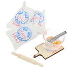 Новый кукольный домик 1:12, кукольный домик сделай сам, Миниатюрные аксессуары для еды, модель муки и Скалки, игрушка для баклажан, миниатюры для кукольного домика