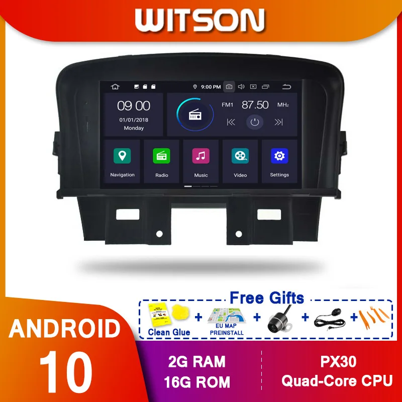 Автомобильный DVD плеер WITSON Android 10 0 Восьмиядерный PX5 для CHEVROLET CRUZE 2008 2011 IPS 4 Гб ОЗУ 64