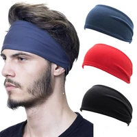 new fashion sports health male headband fitness sweat absorbent headscarf yoga running headband soft and comfortable trend style