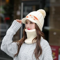 2021 fashion winter knitted beanies hats women thick warm beanie skullies hat female knit letter bonnet beanie caps outdoor rid