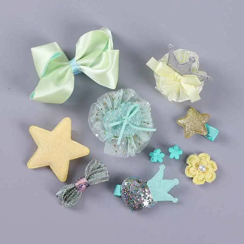 10 шт./компл. детский подарок шпильки для волос девочек головные уборы принцесса