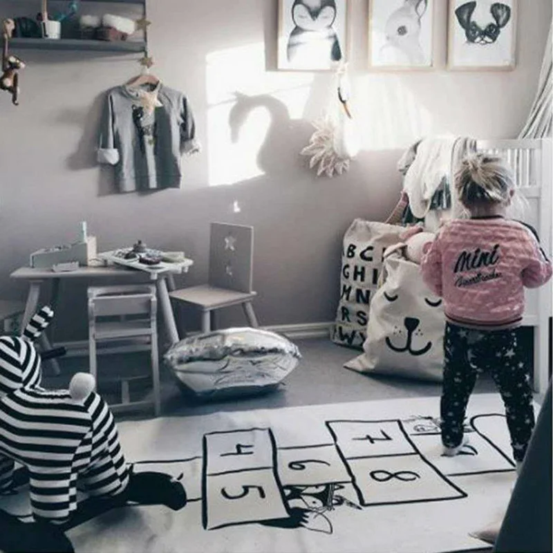 Игровой коврик для детей Детский спортивный ползания с цифрами экологическими