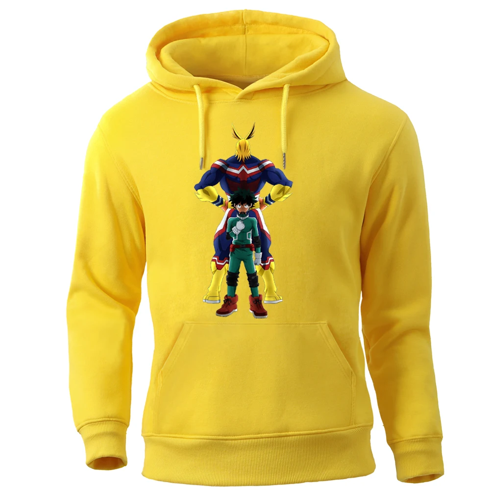 

Japanese Anmie Hoodie My Hero Academia Midoriya Izuku Hoodies Hooded Sweatshirts Men's Crewneck Pullovers Streetwear Tracksuits