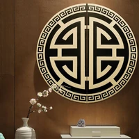 circular chinese style solid brass gold handles cabinet drawer door pulls artistical retro furniture hardware